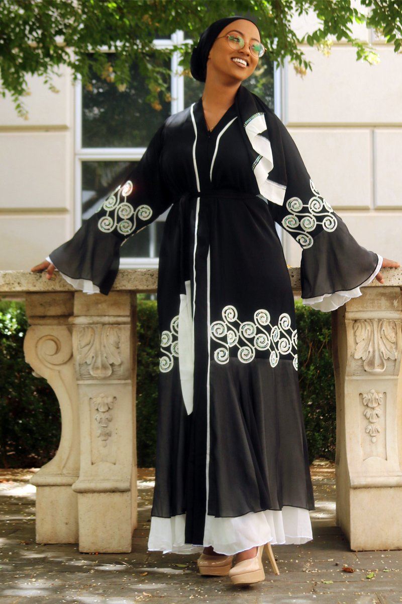 Maha Abaya Elegant Black Abaya Dress for All Occasions M Maha Abaya Elegant Black Abaya Dress for All Occasions M