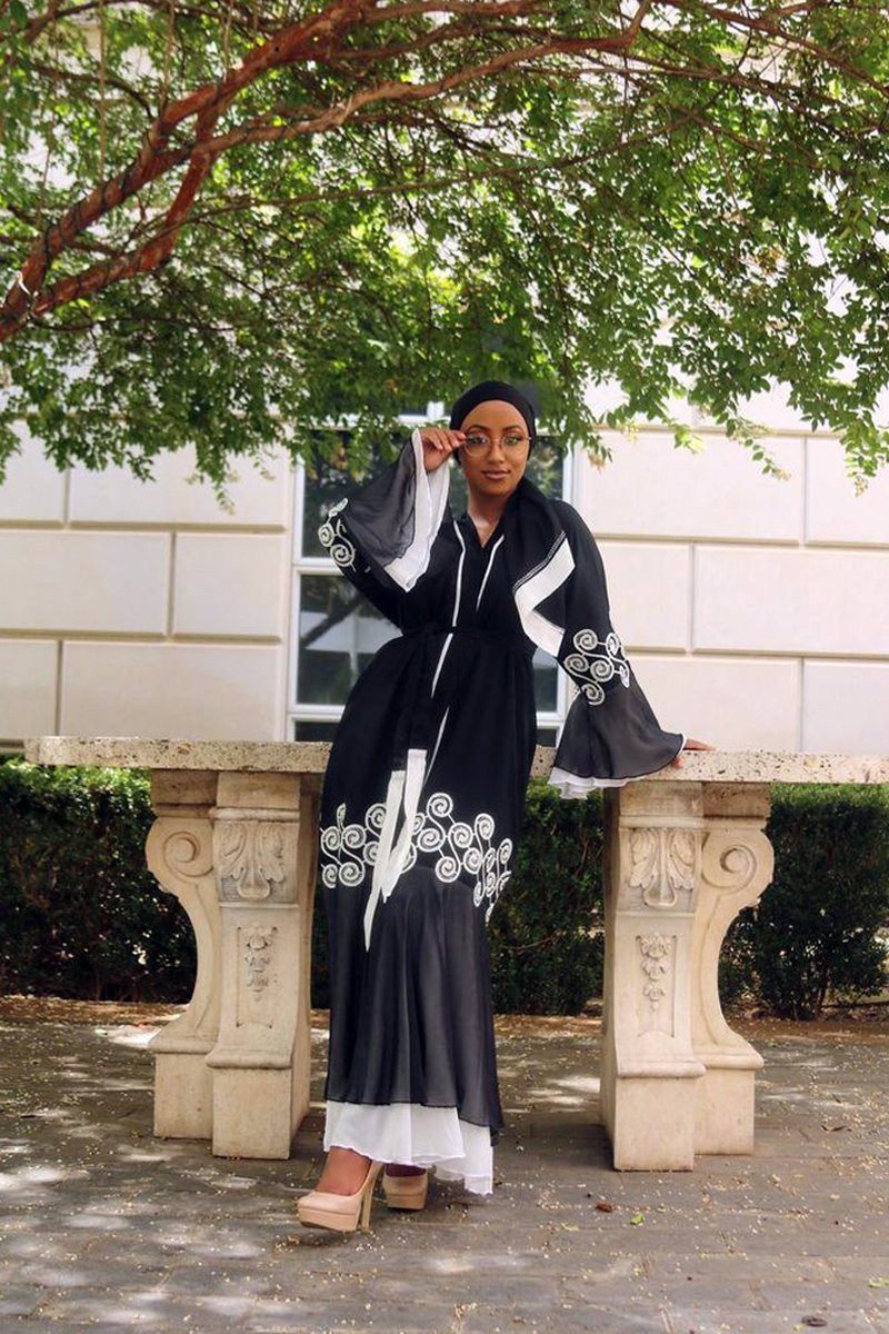 Maha Abaya Elegant Black Abaya Dress for All Occasions M Maha Abaya Elegant Black Abaya Dress for All Occasions M