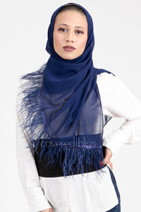 Feathery Dove Scarf - Covered Bliss